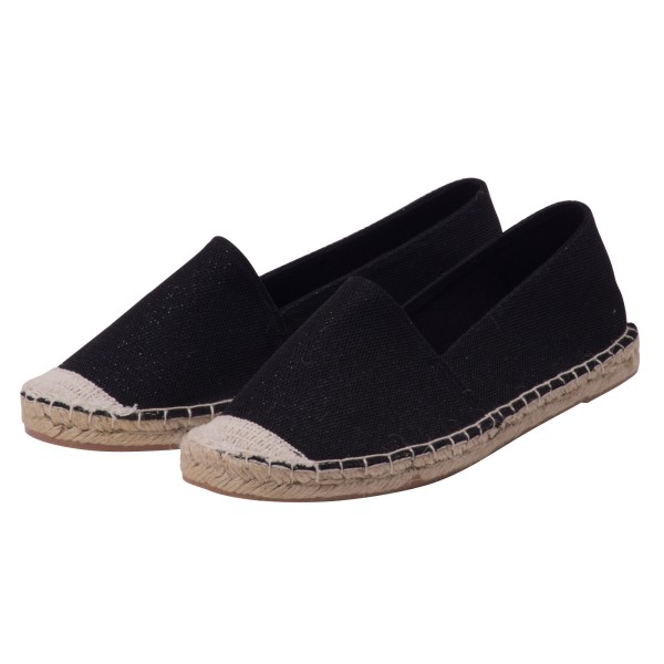 Espadrilles Damen mit Glitter Canvas