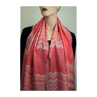 Woll-/Tencelschal 50%Wolle / 50% Tencel 55 x 175 cm Pink Melange